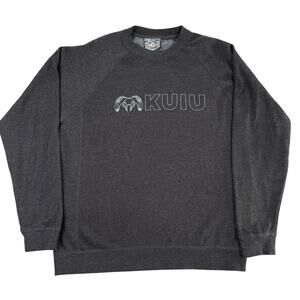Kuiu Sweatshirt Mens L Gray Crewneck Hunting Crewneck Fleece Pullover